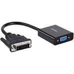 StarTech.com Câble adaptateur actif DVI vers VGA - Convertisseur DVI-D vers HD15 - Mâle / Femelle - 1080p - Noir (DVI2VGAE)
