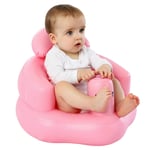 Baby Bath Seat Foldable Infant Bath Seat Baby Bath Tub Ring Chair Bathtub Seat for Toddler (Pink, One Size)