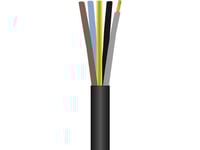 Gummikabel 5G6 Mm² H07rn-F Sort 450/750V Ring Med 50 Meter, Kabeldiameter 17,9 Mm - (50 Meter)