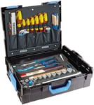 GEDORE Mallette à outils L-BOXX 136, Set de 58 pièces, Complète, Coffre à outils, Outils pour particuliers et professionnels, Mallette en plastique, 1100-01
