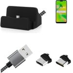 Docking Station for Asus ZenFone Max Plus (M2) + USB-Typ C und Micro-USB Connect
