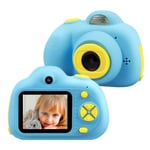 WYYZSS Kids Video Camera Digital Toy Camera Toddlers 3-10 Year Old Birthday Gifts, HD Shockproof Video Recorder Player with 2 Inch IPS Screen,Blue