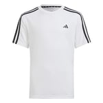 adidas Boy's U Tr-ES 3s T T-Shirt, White/Black, 13 Years