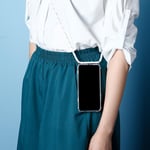 CoveredGear Necklace Case Samsung Galaxy S10e - White Stripes Cord