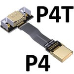 5cm P4A-P4T DisplayPort câble d'extension Flex 1.4, câble coudé 8K 4K HDR 165Hz, affichage 60Hz, adaptateur de Port pour vidéo PC portable TV DP 1.4 1.2 Nipseyteko