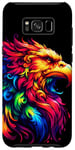 Coque pour Galaxy S8+ Illustration animale griffin cool esprit tie-dye art