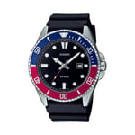 Mens Wristwatch CASIO MDV-107-1A3VEF Silicone Black Sub 200mt