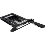 StarTech.com 2.5in SATA Removable Hard Drive Bay for PC Expansion Slot - Storage bay adapter - black (S25SLOTR)