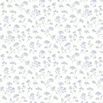 Galerie G67871 Miniatures 2 Cow Parsley Flower Design Wallpaper, Blue/White, 10m x 53cm