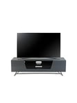 Alphason Chromium 120 Cm Tv Unit - Grey - Fits Up To 55 Inch Tv