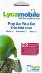 OFFICIAL LYCAMOBILE - MICRO/ STANDARD SIM CARD UK BUYERS ONLY PLEASE !