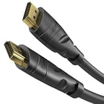 KabelDirekt – 2m Câble HDMI 4K compatible avec (HDMI 2.0a/b, 2.0, 1.4a, 4K Ultra HD, 3D, Full HD, 1080p, HDR, ARC, Highspeed avec Ethernet, PS5, XBOX, HDTV) noir