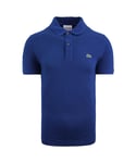Lacoste Slim Fit Mens Blue Polo Shirt Cotton - Size X-Small