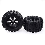 Camisin 17mm HEX WHEEL & 170mm Wheels Tires for Redcat Rovan HPI Savage XL MOUNTED GT FLUX HSP ZD Racing 1/8 Truck,2Pcs