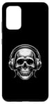 Galaxy S20+ Skull with Headphones Case