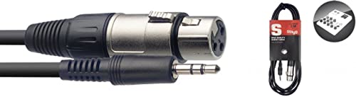 Stagg SAC1MPSXF Câble XLR/Mini-jack pour microphone - 1 m