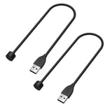 TiMOVO Charger Cable Compatible with Xiaomi Mi Band 6/Mi Band 5, [2-Pack] 1.6Ft Replacement USB Charging Cable Charging Dock Charger Cable Fit Xiaomi Mi Band 6/Mi Band 5 Smart Band Bracelet - Black