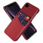 Bofink iPhone 11 skal med korthållare - Röd