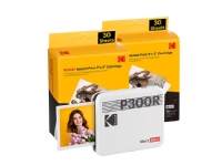 Kodak Mini 3 Retro, Färg-sublimeringsskrivare, Kantfri utskrift, Bluetooth, Direktutskrift, Vit
