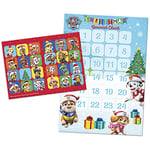 Paper Projects 01.70.30.032 Paw Patrol Advent Calendar Reward Chart | Includes 24 Stickers | Count Down to Christmas, Multi-Coloured, 29.7cm x 21cm