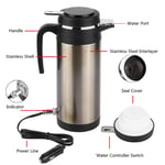 ❄ 1000ML 12V Stainless Steel Electric In Kettle Travel Thermoses Heating Water
