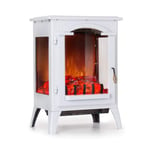 Electric Fireplace Space Heater Indoor Heating Thermostat Flame Effect 2000 W