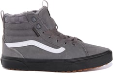 Vans Filmore Hi Youths Warm Lining High Top Trainer In Grey Size UK 3 - 6