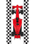 Röd Formel 1-bil Badlakan/Handduk 70 x 140 cm