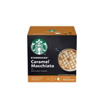NESCAFÉ® Dolce Gusto® koneisiin sopivat kahvikapselit Starbucks Caramel Macchiato, 6+6 kpl.