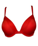 Calvin Klein Womens 000QF5925E CK One Push-Up Plunge Bra - Red - Size 32D