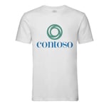 T-Shirt Homme Col Rond Contoso Geek Ordinateur Informaticien