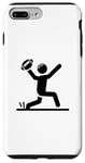 Coque pour iPhone 7 Plus/8 Plus Touchdown Celebration Funny Stickman Football Sport