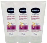 3x Vaseline Intensive Care Mature Skin Rejuvenation HAND Cream 75 ml