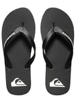 Quiksilver Men's Molokai 3 Point Flip Flop Sandal, Black/Grey/Grey, 13 UK