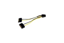 StarTech.com 6in SATA Power to 6 Pin PCI Express Video Card Power Cable Adapter - SATA to 6 pin PCIe power - strömkabel - SATA-ström till 6-stifts PCIe-ström - 15 cm