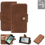Wallet Case for Xiaomi Redmi Note 12T Pro Protective Cover Cell Phone bag Brown