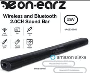 On-Earz 80W Soundbar SMART Speaker with Alexa Bluetooth Wi-Fi FM  6 X Multi-Room
