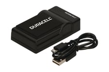 Duracell Ladegerät med USB-kabel för Olympus BLH-1