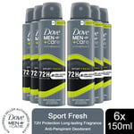 Dove Men+Care Advanced Antiperspirant Deodorant 72H Protection, 150 ml