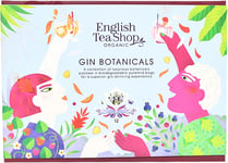 English Tea Shop Organic Gin Botanicals - 12 Pyramid Tea Bags Gift Pack with 3 D