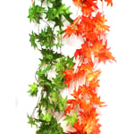 Konstgjorda Blommor Konstblommor Klätterväxter Orange/röd