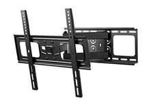 One For All TV Wall Bracket Mount Screen size 32-65 Inch For All types of TVs (LED LCD Plasma) 15° Tilt 180° Swivel Max Weight 50kgs VESA 200x100 to 400x400 Free Toolbox app WM4452, Black