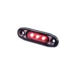 Varningsljus / Positionsljus Strands Dark Knight Ultra Slim - 12/24V / 0.2-0-3W / 79 mm, Röd