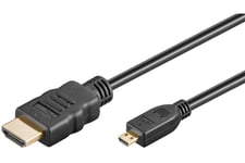 Goobay 53787 HDMI-kabel 5 m HDMI Type A (Standard) HDMI Type D (Micro) Sort