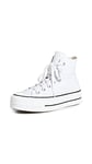 Converse Femme Chuck Taylor All Star Lift Sneaker Basse, Blanc/Noir/Blanc, 45 EU
