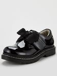 Lelli Kelly Miss LK Irene Bow School Shoes - Black Patent, Black Patent, Size 11 Younger