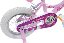 Kids Girls Bike Izzie 12" Wheel BMX Bicycle & Stabilisers Barbie Pink Age 3+