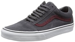 Vans Unisex Adults Old Skool Low-Top Sneakers, Grey (Reptile Gray/Port Royale), 3 UK