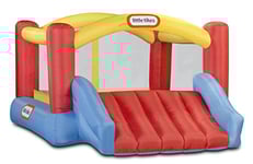 little tikes Jump 'n Slide Maison Gonflable – 1 Filet de sécurité pour Usage en Extérieur – Sac de Transport, Souffleur & Patchs de réparation – Jeux Actifs, 3 Ans + Amazon Exclusive