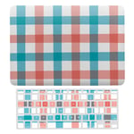 Laptop Case for MacBook Air 13 Inch & New Pro 13 Touch, Silicon Hard Shell Cover, Keyboard Cover Screen Protector Pink Blue Scottish Check Patterns